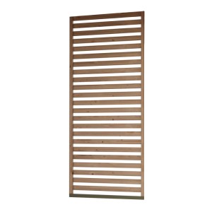 Karibu Seitenwand Lamellen Optik für Pavillon Kvadrat 231 cm x 115 cm Natur