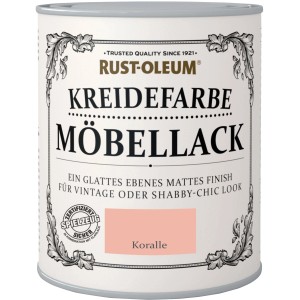 Dose Rust-Oleum Kreidefarbe Möbellack Koralle, matte Farbe für Möbel im Innenbereich.
