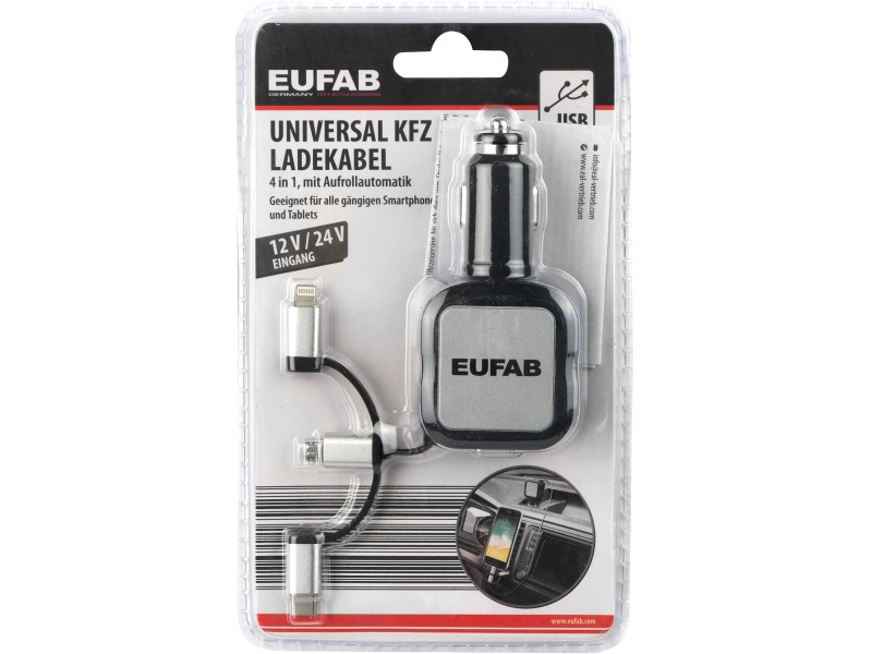 Eufab Universal KFZ Ladekabel 12 V und 24 V kaufen bei OBI