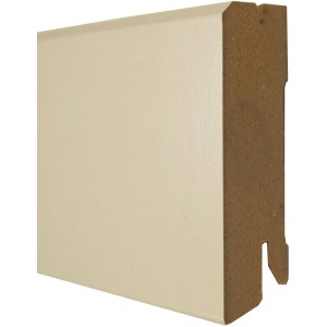 Sockelleiste White&Black Cubica, weiß, 60 mm hoch, überstreichbar.