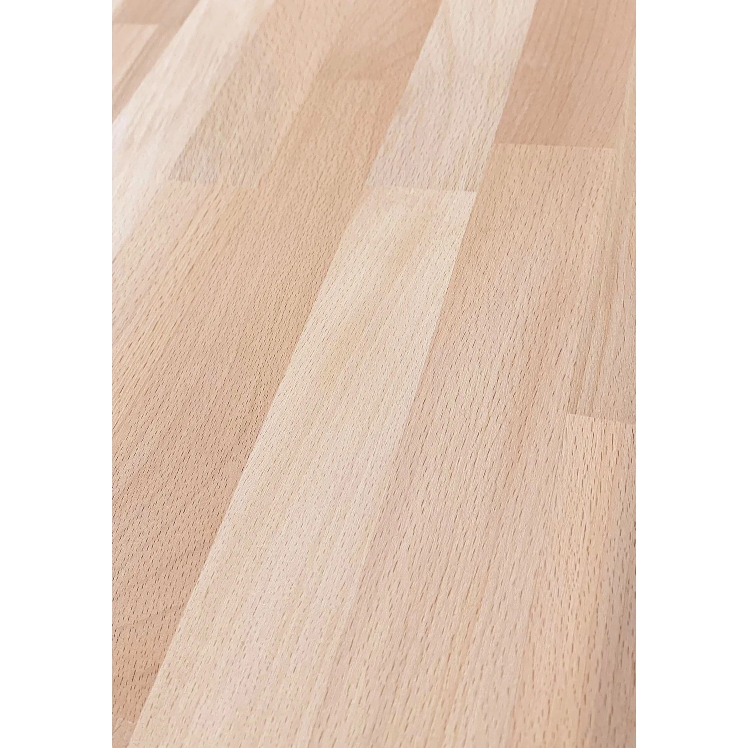 Treppe Kos 15 Stufen Buche Natur 85 cm Metallgeländer Weiß FSC®_7