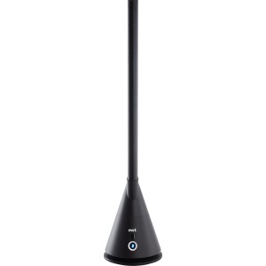 Schwarzer Ewt Turmventilator Ultim' Air ohne Rotorblätter.