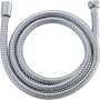 Verchromter Metall Duschschlauch, 150 cm lang, flexibel und robust.