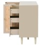 okwish Sideboard mit Türen Schubladen Wohnzimmer 120x40x80cm Beige_10