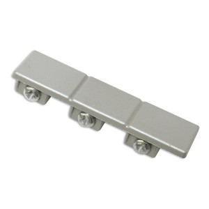 Gardinia Endstück, silber, für 3-läufige Flächenvorhangschiene, 2er-Pack.