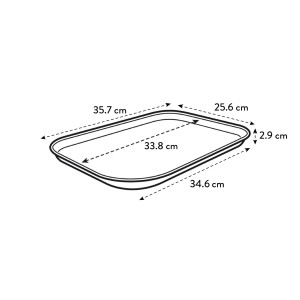 Elho Green Basics Anzucht Untersetzer, grün, mit Maßangaben.