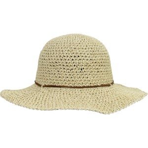 Strohhut Damen Beige Schleife Gr. 57