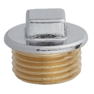Kirchhoff Stopfen, 26,4 mm (3/4 AG), Chrom, Gewindefitting aus Messing.