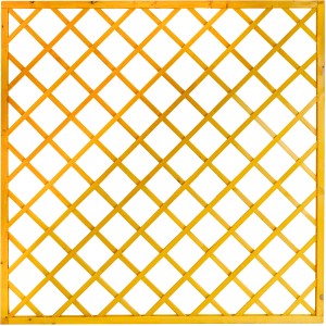 Sichtschutzzaun-Element Nancy Pinienfarben 180 cm x 180 cm