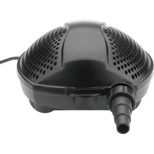 Schwarze Filter- und Bachlaufpumpe PondoMax Eco 5000 für Gartenteiche.