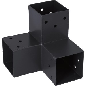 Steckverbinder Ecke 90°, 3 Enden, anthrazit, 71x71, Typ B