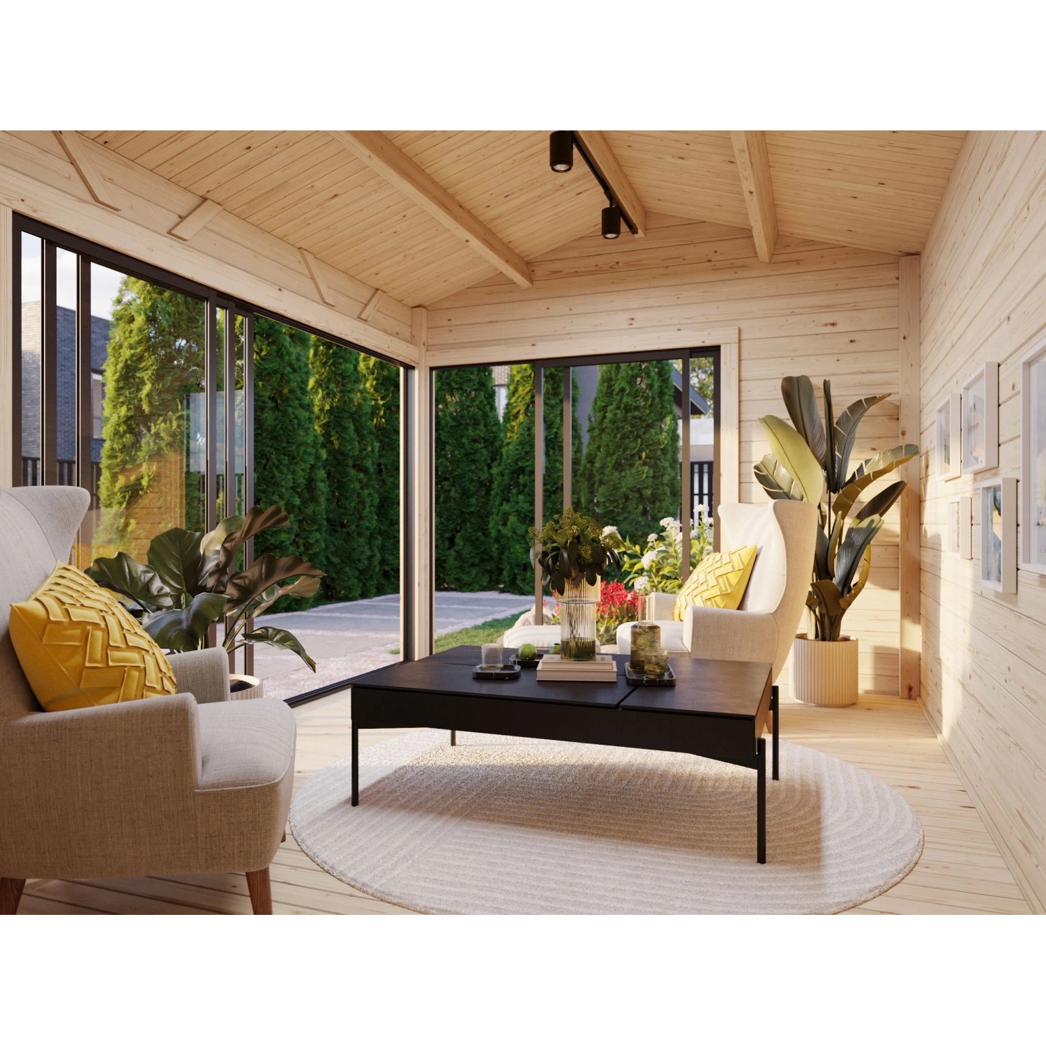 Palmako Gartenhaus Amanda Slide 390 x 300 cm Grau FSC®_3