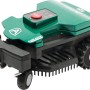 Ambrogio Mähroboter L15 Deluxe, grün-schwarz, mit Bedienfeld und großem Stop-Knopf.