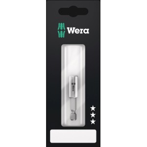 Wera Bit-Halter Universal 899/4/1, 50 mm, für Bits mit 6,3 mm Außensechskantantrieb.
