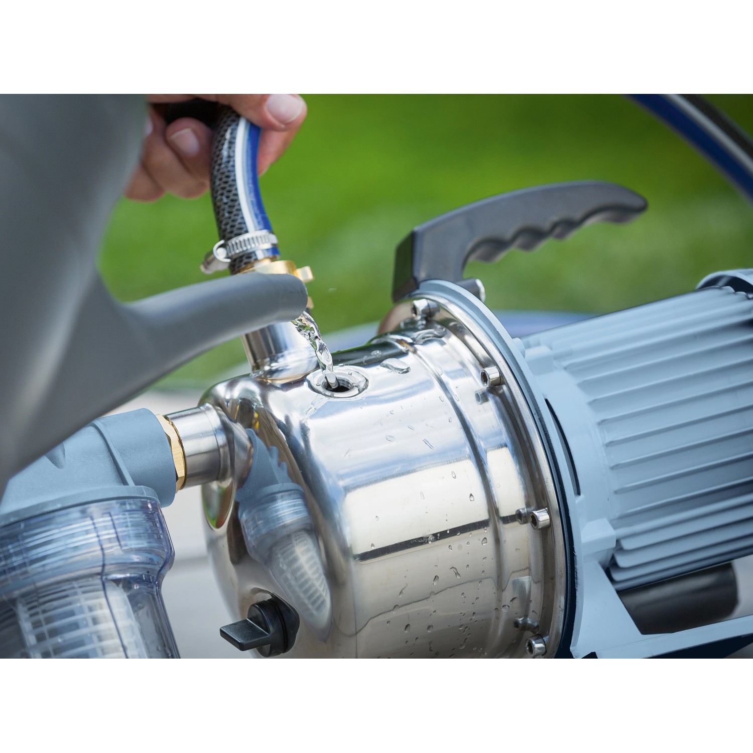 Geko Gartenpumpe 550W G81429 – Fäkalienpumpe Mit Schwimmer, Inklusive Schlauch – Für Wasser Und Abwasser