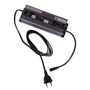 GroJa Trafo 150W für bis zu 5 Lichtleisten, Zubehör für Zaunbau & Sichtschutz, schwarz.