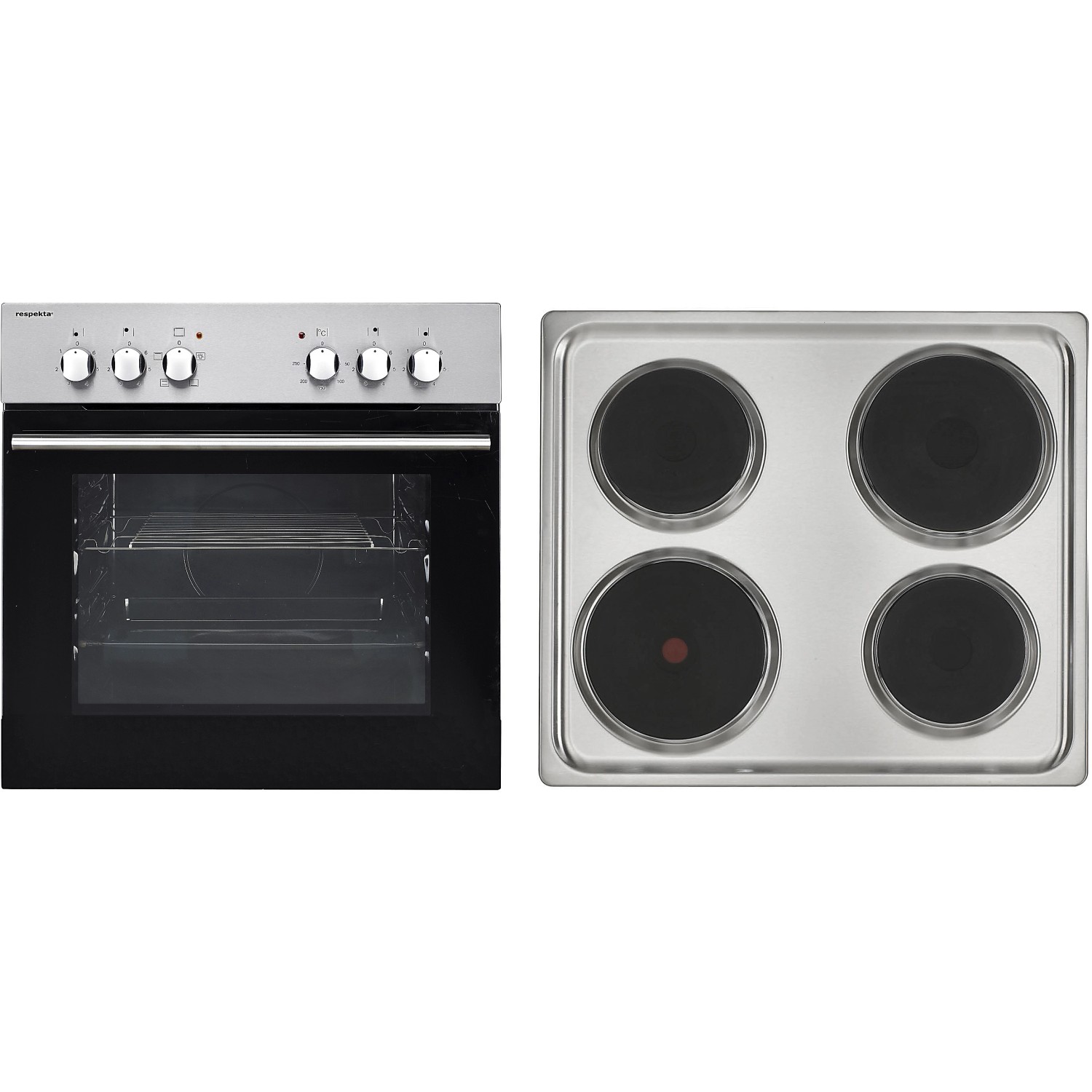 Respekta Herd-Set: Einbauherd mit Glaskeramikkochfeld für die Respekta Küchenzeile.