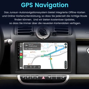 Junsun 9 Zoll Autoradio Für BENZ Smart Fortwo 2005 To 2010