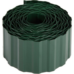 Grüne Rasenkante (9 m x 20 cm) aufgerollt, zur Beetbegrenzung und Rasenabgrenzung.