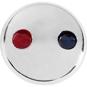 Indexpunkt für baliv Küchenarmatur KI-1010, verchromt mit rot/blauer Markierung.