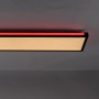 LED-Deckenleuchte Mario Schwarz, 100x25cm, mit CCT und RGB Funktion.