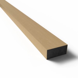 Paneel-Abschlussleiste in Eiche Schwarz, 6,5x240cm, MDF-Holz für Paneel-Zubehör.