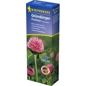 Kiepenkerl Gründünger Rotklee, 400g Packung zur Bodenverbesserung und Stickstoffanreicherung.