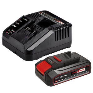 Einhell Akku 18V 2,5 Ah mit Ladegerät für Akku-Schlagbohrschrauber.