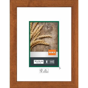 OBI Holz-Wechselrahmen Kirschbaum, 18x24 cm, Bilderrahmen für Fotos und Bilder.