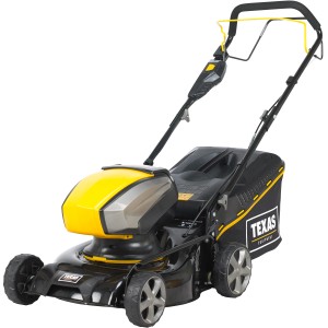 Texas Akku-Rasenmäher Razor 4220 TR-Li mit Fangkorb und Mulch-Kit.