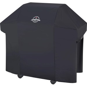 Schwarze Jamestown Wetterschutzhülle für Kane 3 Brenner Gasgrill.