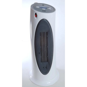 Weißer Keramikheizer Ceramic C 220 LCD mit Display und Oszillation.