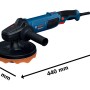 Bosch Professional GPO 11-180 S Polierer für Autopflege mit Polieraufsatz und den Maßen 440 x 259 x 128 mm.