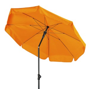 Doppler Balkonschirm Sunline, Ø 150 cm, Umbra, mit Knickfunktion, Ansicht von unten.