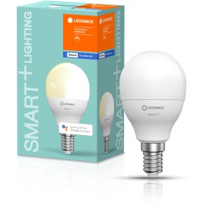 Ledvance Smart+ Bluetooth LED-Lampe, Tropfenform, E14, 6W, warmweiß, dimmbar.