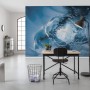 Vlies Fototapete "The Eye of the Glacier" (450x280 cm) im Raum, Detailaufnahme des Gletschermotivs.
