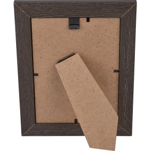 Rückseite des braunen MDF-Bilderrahmens Yosemite 13x18 cm mit Aufsteller.