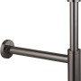Grohe Geruchsverschluss Waschtisch 1 1/4 Zoll in Hard Graphite, Siphon für Waschbecken.