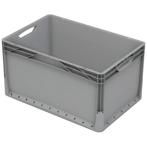 Eurobox-System Box Vollwand 60 cm x 40 cm x 32 cm Grau
