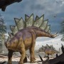 Komar Vlies Fototapete Stegosaurus, Dinosaurier-Motiv für Kinderzimmer, 184x248cm