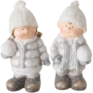 Boltze Figur Kelitha 2-fach sortiert Silber