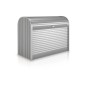 Biohort StoreMax 120 Universalbox in Quarzgrau Metallic mit Rollladen und Zylinderschloss.