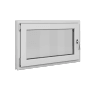 Weißes Roro Basic Kunststofffenster, 100x60 cm, DIN links, mit Dreh-Kipp-Funktion.