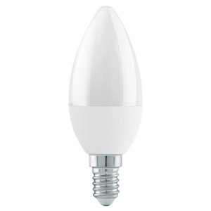 Eglo E14 LED Leuchtmittel in Kerzenform, 4,9 W, warmweiß, für stimmungsvolle Beleuchtung.
