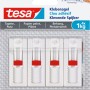 Tesa Klebenägel für Tapeten/Putz, verstellbar, 4er-Pack, je 1 kg Tragkraft.