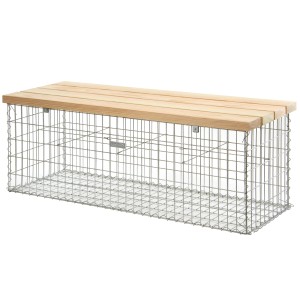 Gabionen Bank groß 150 cm x 54 cm x 50 cm