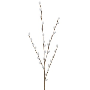 Boltze Dekozweig Eden in Weiß, 75cm, Kunstpflanze für stilvolle Deko.