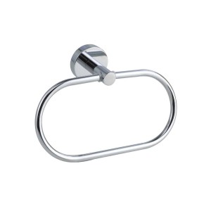 Verchromter Nie Wieder Bohren Handtuchring Smooz SO207, 18,5 cm, für Bad und WC.