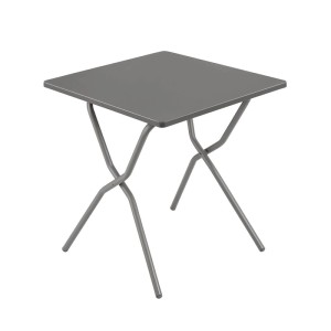 Quadratischer, klappbarer Balkontisch Balcony in Titan-Optik, 70x70 cm.