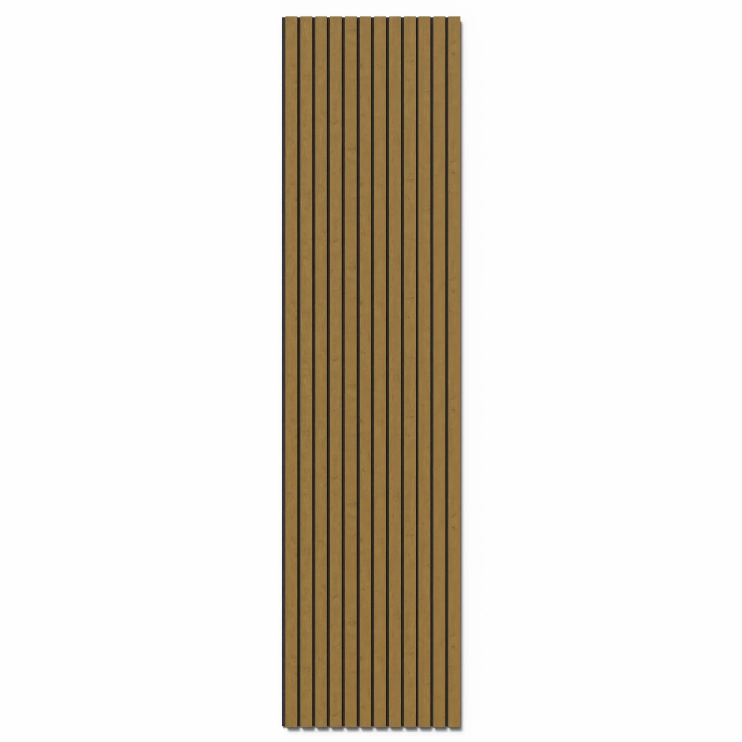 Denpanels Akustikpaneel Eiche Braun, 240x60 cm, foliert. Schallabsorbierend, FSC®-zertifiziert.